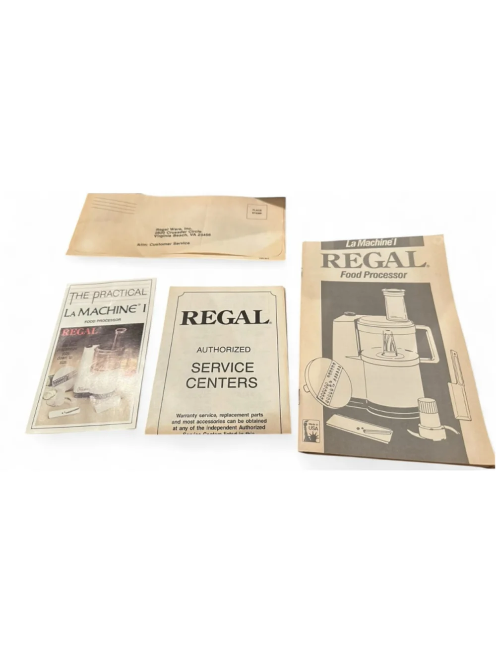 Vintage Regal La Machine 1 Food Processor NEW Open Box V813